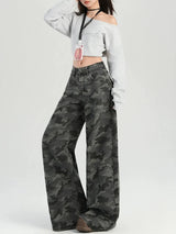 Litlookz Studio Y2K Camo Baggy Jeans, view 3