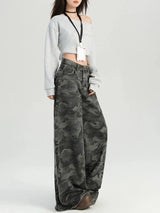 Litlookz Studio Y2K Camo Baggy Jeans, view 4