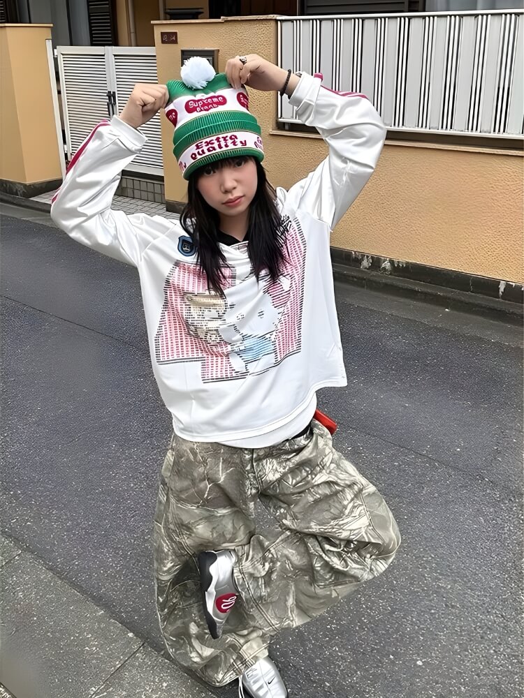 Litlookz Studio Y2K Camo Baggy Pants