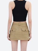 Litlookz Studio Y2K Cargo Denim Mini Skirt, view 4