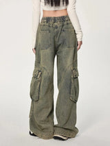 Litlookz Studio Y2K Cargo Jeans, view 2