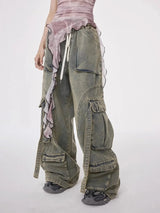 Litlookz Studio Y2K Cargo Jeans, view 3