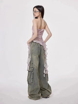 Litlookz Studio Y2K Cargo Jeans, view 6