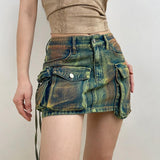 Litlookz Studio Y2K Cargo Mini Skirt, view 3