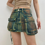 Litlookz Studio Y2K Cargo Mini Skirt, view 4