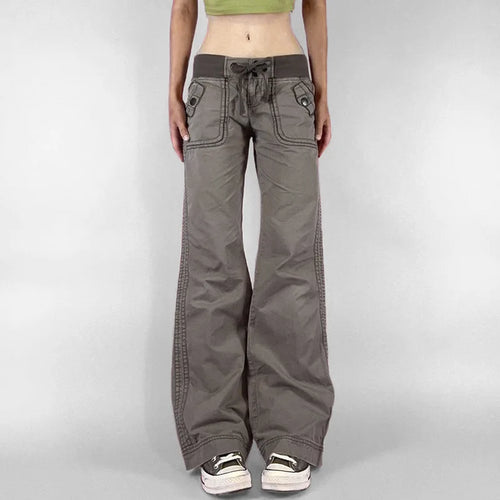 Litlookz Studio Y2K Cargo Utility Pants