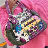 Litlookz Studio Y2K Cat Embroidered Bag, view 3