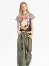 Litlookz Studio Y2K Cat Graphic Tee, view 6
