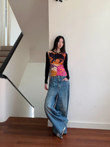 Litlookz Studio Y2K Cat Graphic Top, view 4