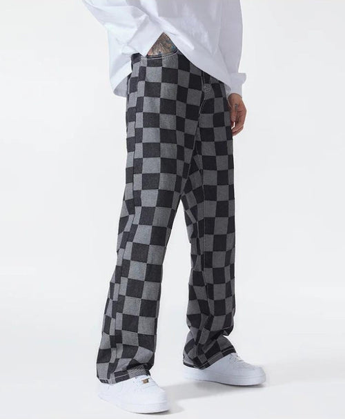 Litlookz Studio Y2K Checkered Black Pants