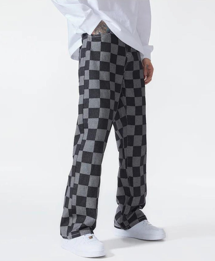 Litlookz Studio Y2K Checkered Black Pants