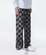 Litlookz Studio Y2K Checkered Black Pants, view 4