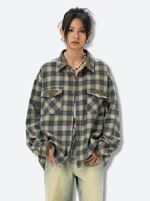 Litlookz Studio Y2K Checkered Shirt