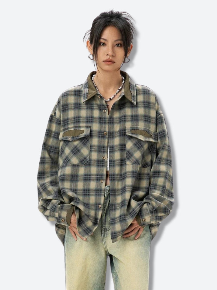 Litlookz Studio Y2K Checkered Shirt