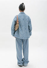 Litlookz Studio Y2K Checkered Zip Up Jacket, view 4
