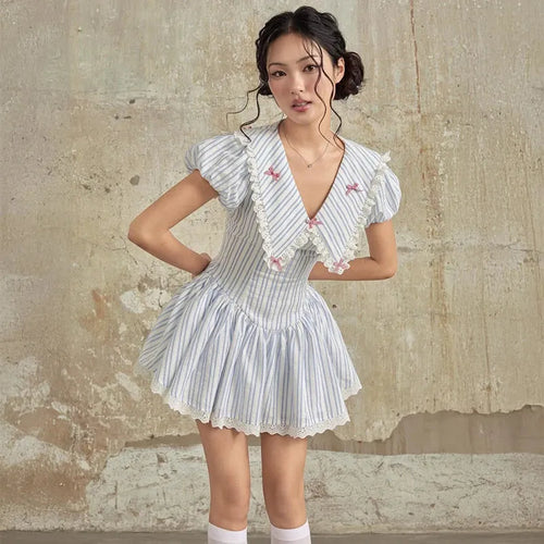 Litlookz Studio Y2K Chelsea Collar Mini Dress