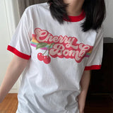Litlookz Studio Y2K Cherry Bomb Ringer Tee, view 3