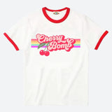 Litlookz Studio Y2K Cherry Bomb Ringer Tee, view 4