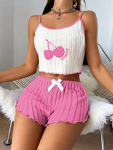 Litlookz Studio Y2K Cherry Shorts & Top Set, view 5