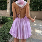 Litlookz Studio Y2K Chiffon Babydoll Mini Dress, view 2
