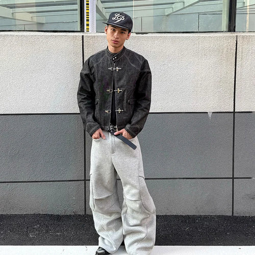 Litlookz Studio Y2K Clasp Denim Jacket