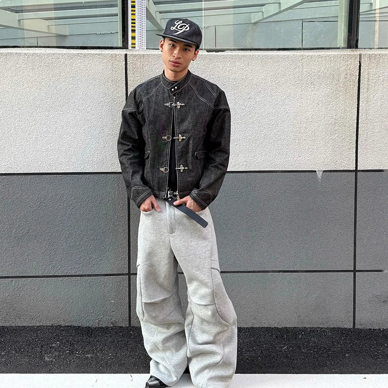 Litlookz Studio Y2K Clasp Denim Jacket