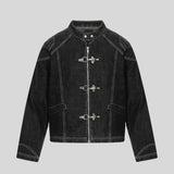 Litlookz Studio Y2K Clasp Denim Jacket, view 3