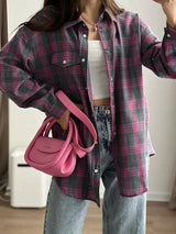 Litlookz Studio Y2K Classic Plaid Shirt, view 2