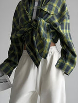 Litlookz Studio Y2K Classic Plaid Shirt, view 6
