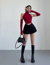 Litlookz Studio Y2K College Mini Skirt, view 6