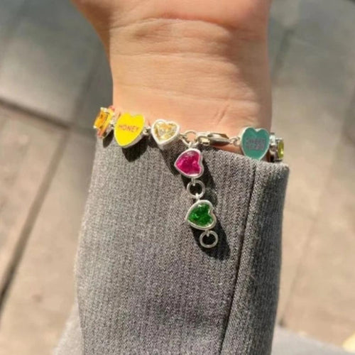 Litlookz Studio Y2K Colorful Heart Bracelet