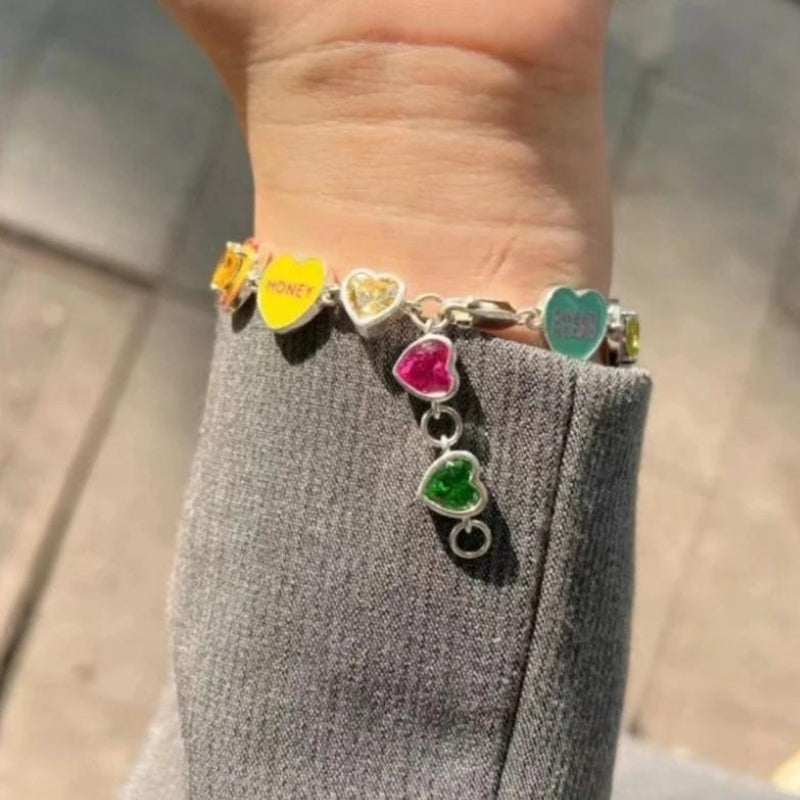 Litlookz Studio Y2K Colorful Heart Bracelet