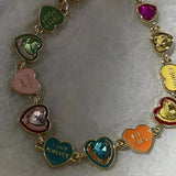 Litlookz Studio Y2K Colorful Heart Bracelet, view 4