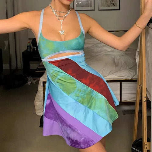Litlookz Studio Y2K Colorful Mini Dress