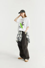 Litlookz Studio Y2K Contemporary Cat Art Tee, view 2