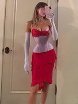 Litlookz Studio Y2K Corset Top & Skirt Two Piece Set, view 3