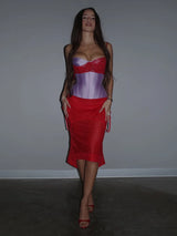 Litlookz Studio Y2K Corset Top & Skirt Two Piece Set, view 4
