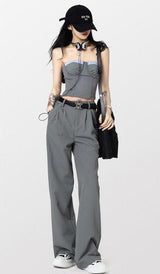Litlookz Studio Y2K Corset Top & Wide Leg Pants Two Piece Set, view 3