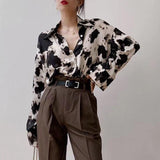 Litlookz Studio Y2K Cow Print Shirt, view 3