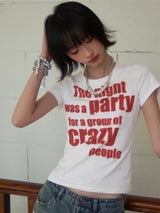 Litlookz Studio Y2K Crazy Party Graphic Tee, view 2