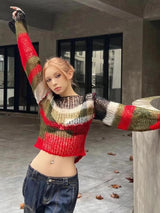 Litlookz Studio Y2K Crochet Sweater, view 4
