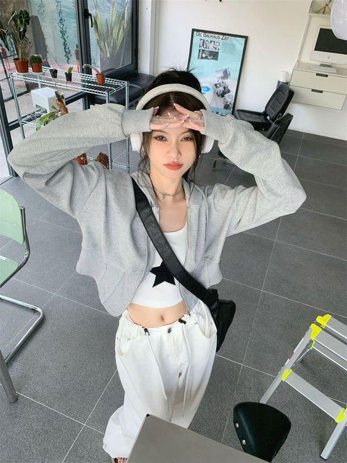 Litlookz Studio Y2K Cropped Hoodie