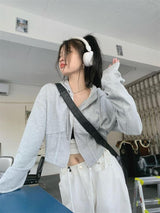 Litlookz Studio Y2K Cropped Hoodie, view 4