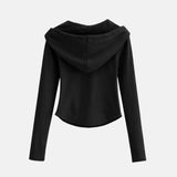 Litlookz Studio Y2K Cropped Zip Hoodie, view 4
