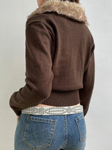 Litlookz Studio Y2K Cropped Zip-Up Cardigan, view 5