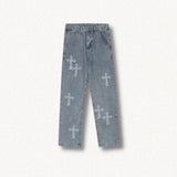 Litlookz Studio Y2K Cross Baggy Jeans, view 3
