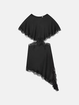 Litlookz Studio Y2K Cut Out Lace Trim Midi Dress, view 5