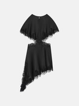 Litlookz Studio Y2K Cut Out Lace Trim Midi Dress, view 6
