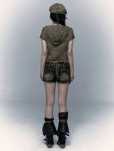 Litlookz Studio Y2K Cut-Out Leopard Top, view 2