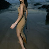 Litlookz Studio Y2K Cut Out Maxi Dress, view 6